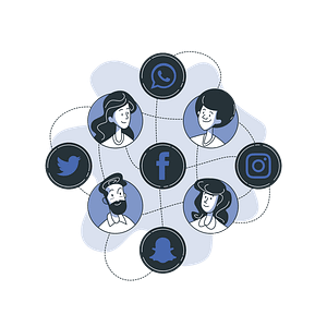 Social Media vector illustration