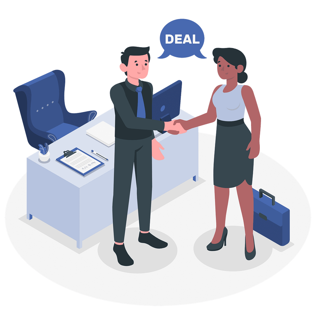 Business Deal Vector Illustration